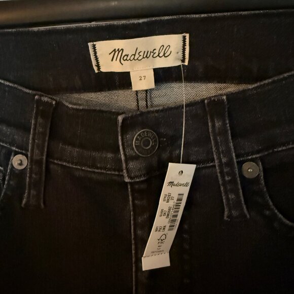 Madewell - Low-rise Stovepipe Jeans, Black, size 27 - Picture 3 of 4